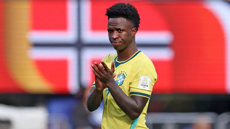 Vini Jr lamenta eliminação da seleção - Foto: Buda Mendes/Getty Images
