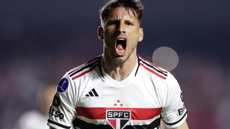 Calleri comemora gol pelo São Paulo (Alexandre Schneider/Getty Images)