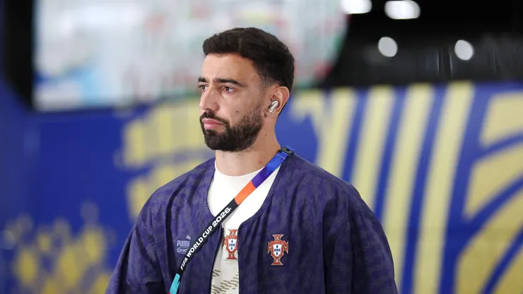 Bruno Fernandes disputou o jogo entre Portugal e Espanha pela Copa do Mundo 2026