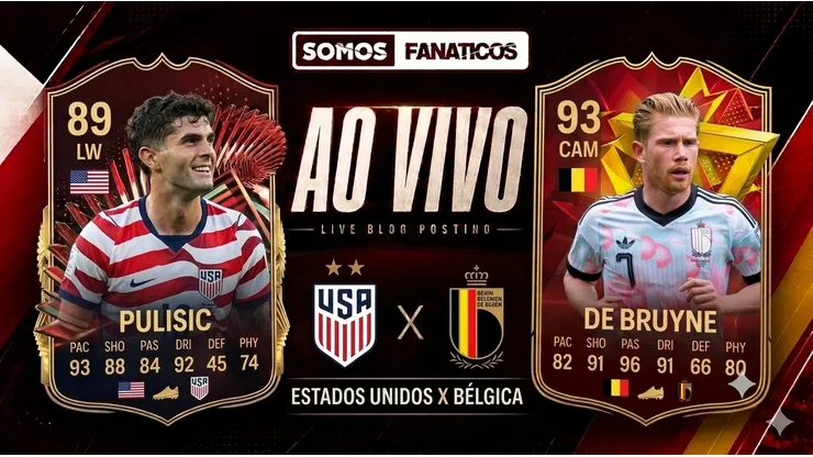 EUA x Bélgica pela Copa do Mundo