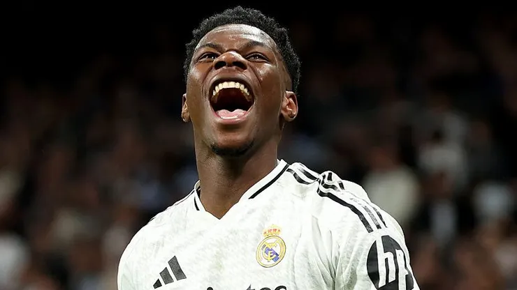 Tchouaméni pelo Real Madrid. Foto: Florencia Tan Jun/Getty Images