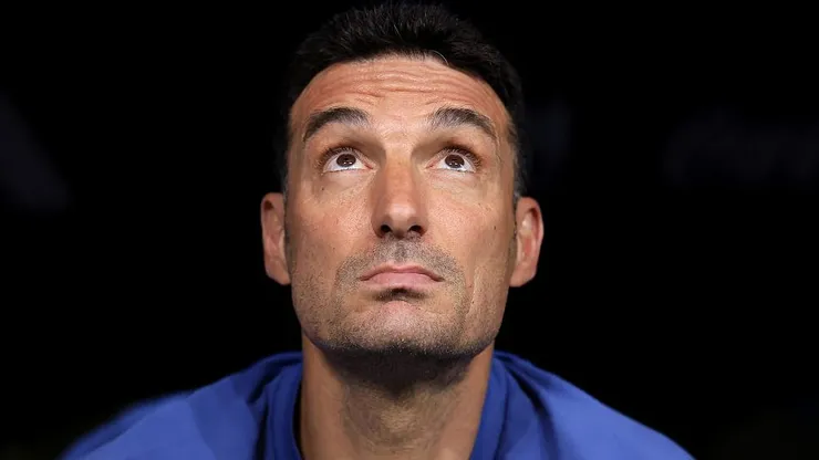 Lionel Scaloni, técnico da Argentina. Foto: Elsa/Getty Images
