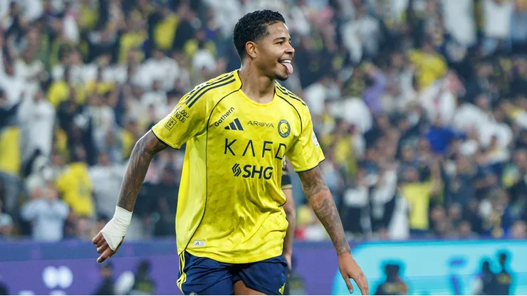 Wesley após marcar pelo Al-Nassr. (Photo by Abdullah Ahmed/Getty Images)