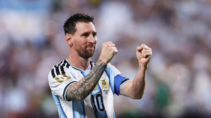 Messi em jogo da Argentina (Michael Steele/Getty Images)