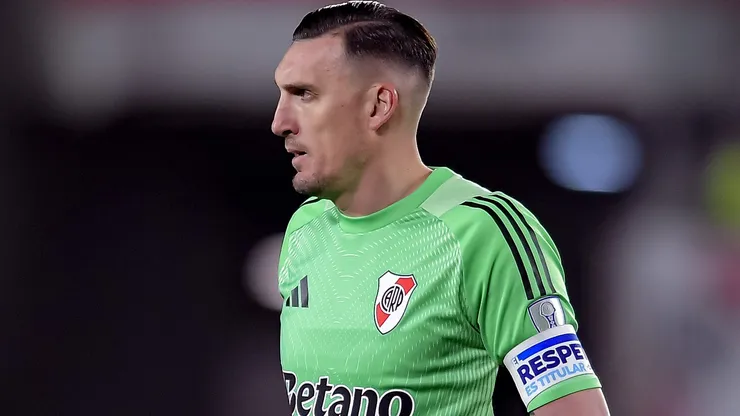 Franco Armani em jogo do River Plate. (Photo by Marcelo Endelli/Getty Images)