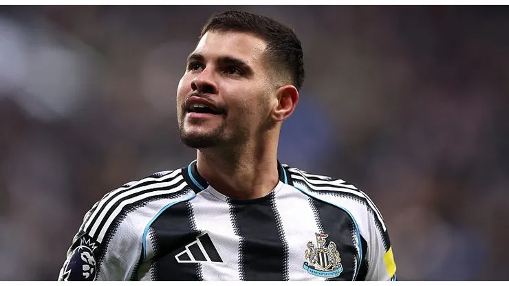 Bruno Guimarães, volante do Newcastle. Foto: George Wood/Getty Images