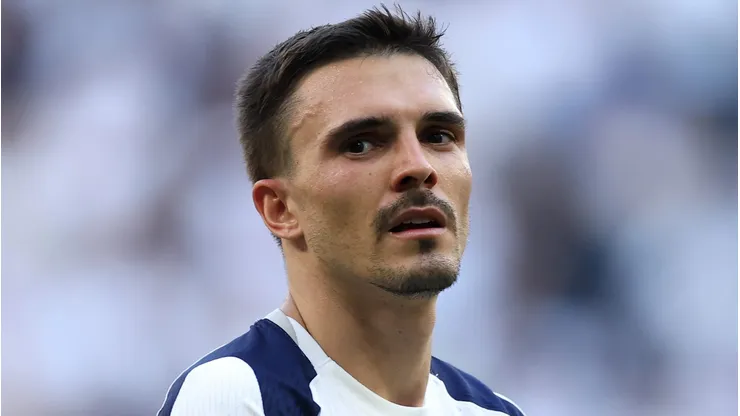 João Palhinha em partida do Tottenham. (Photo by Alex Pantling/Getty Images)