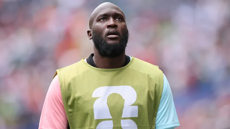 Lukaku em uma partida da Bélgica na Copa do Mundo. Foto: Alex Grimm/Getty Images