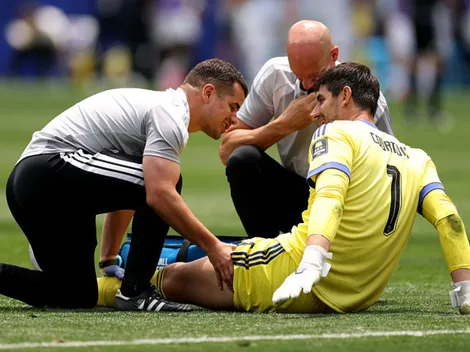 Courtois revela que não pediu substituição em Bélgica x Espanha