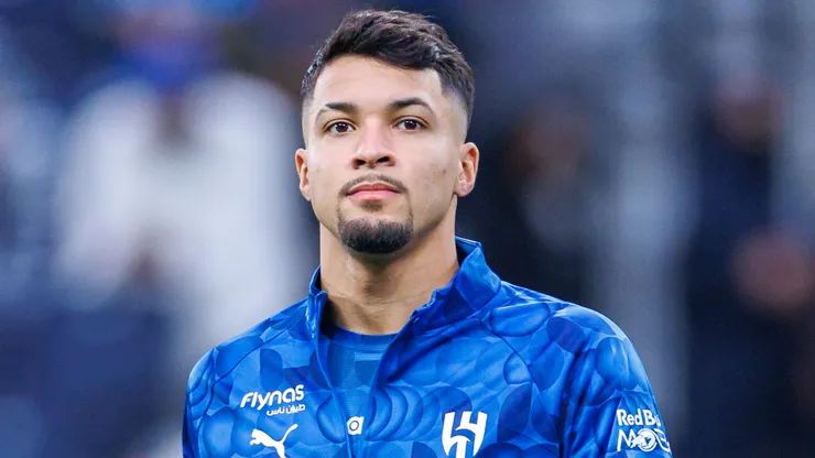 Marcos Leonardo em uma partida do Al-Hilal. Foto: Abdullah Ahmed/Getty Images