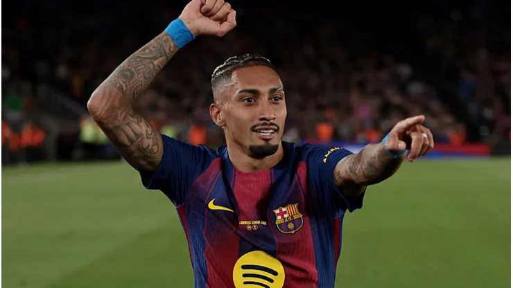 Raphinha pode deixar o Barcelona. Eric Alonso/Getty Images.