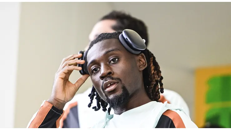 Manu Koné com a seleção francesa (Photo by Jaiden Tripi/Getty Images)