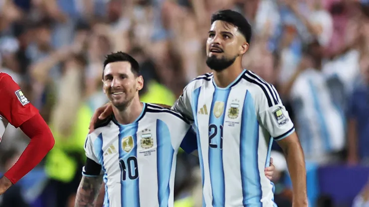 Flaco López e Messi. (Foto: Kevin C. Cox/Getty Images)