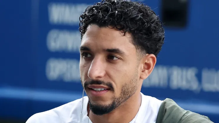 Omar Marmoush em pré-jogo pela Seleção do Egito. (Photo by Buda Mendes/Getty Images)