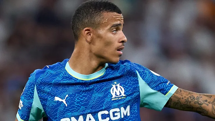 Mason Greenwood em jogo do Marseille. (Photo by Angel Martinez/Getty Images)