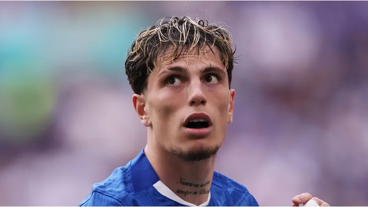 Garnacho em jogo do Chelsea (Photo by Carl Recine/Getty Images)