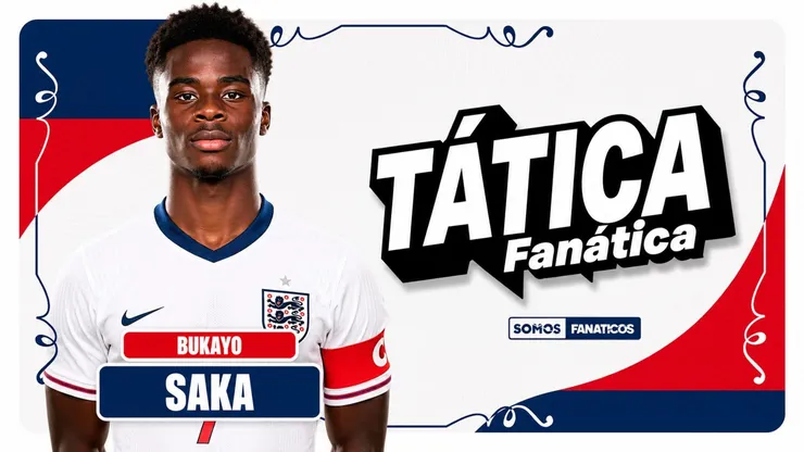 Bukayo Saka - Richard Pelham/Getty Images - Editada pelo ChatGPT