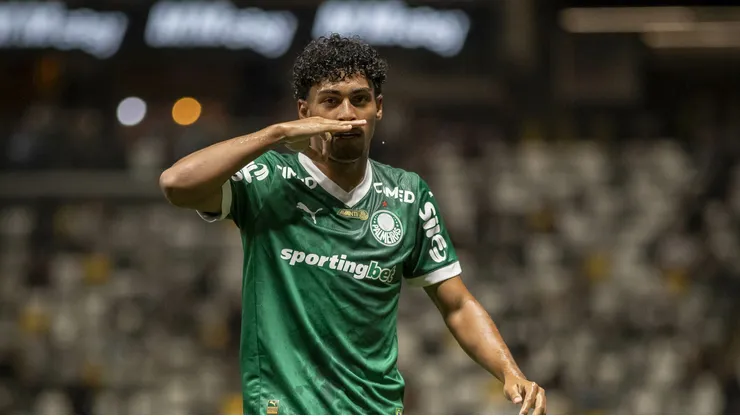 Luighi em campo pelo Palmeiras. Foto: Fernando Moreno/AGIF
