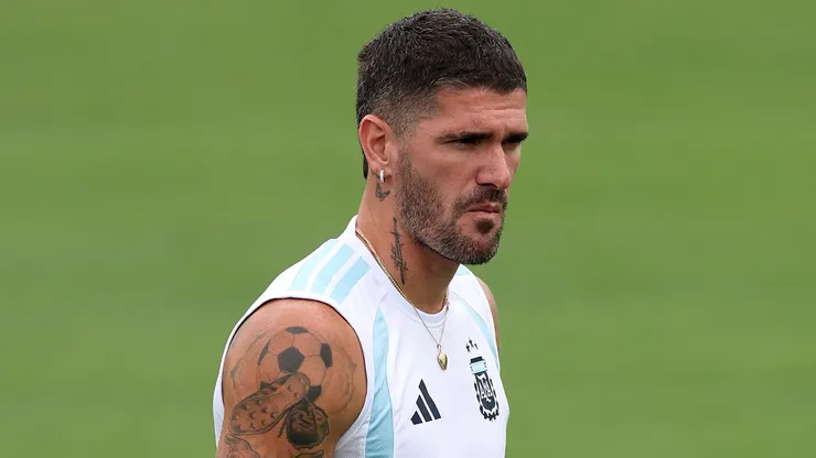 De Paul blinda companheiros antes da decisão da Copa - Foto: Buda Mendes/Getty Images