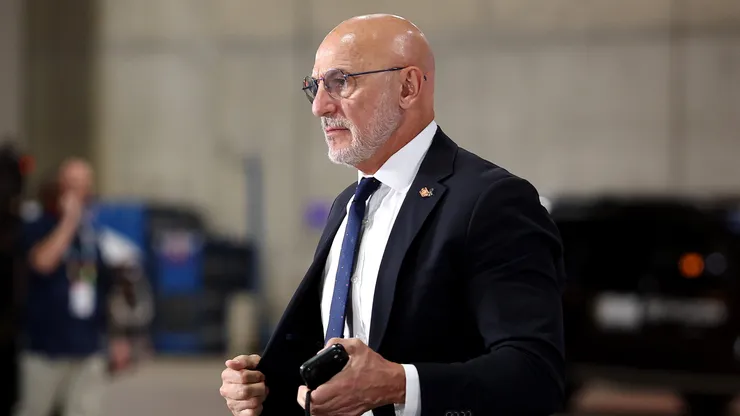 Luis de la Fuente, técnico da Espanha. (Foto: Florencia Tan Jun/Getty Images)
