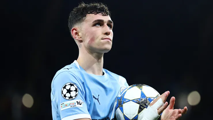Phil Foden após uma partida pelo Manchester City. Foto: Dan Istitene/Getty Images