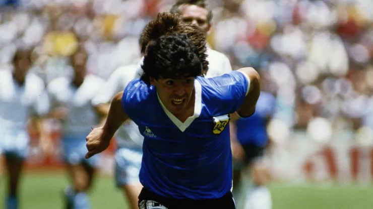 Diego Maradona na Copa de 86. (Foto: Mike King/Getty Images)