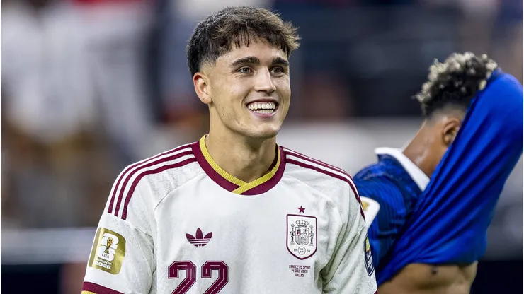 Pau Cubarsí pela seleção da Espanha. Foto: IMAGO / DeFodi Images