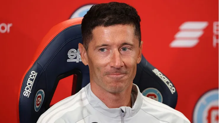 Robert Lewandowski pelo Chicago Fire. Foto: Jayden Mack/Getty Images)
