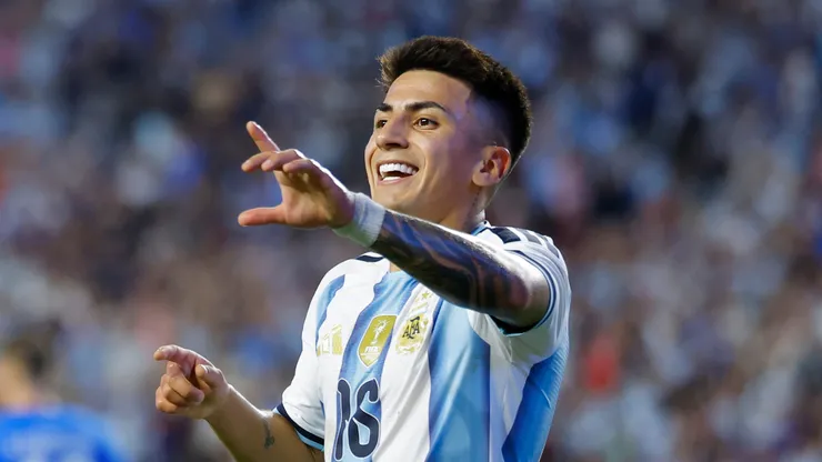 Thiago Almada pela Argentina. (Foto: Todd Kirkland/Getty Images)