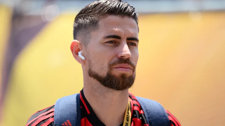 Jorginho antes de uma partida pelo Flamengo. Foto: David Ramos/Getty Images