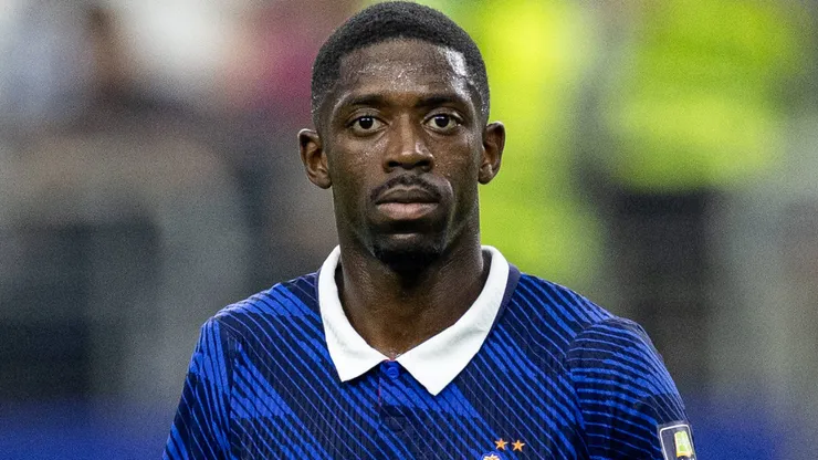 Ousmane Dembélé pela seleção da França. Foto:IMAGO / SOPA Images