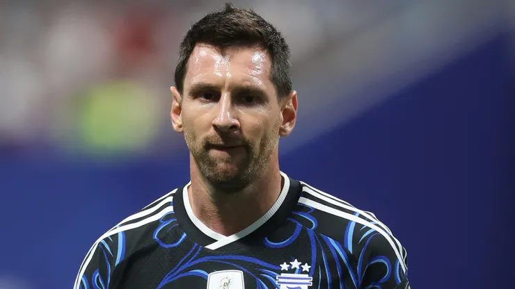 Messi em campo com as cores da Argentina. Foto: Richard Pelham/Getty Images