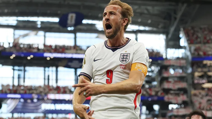 Harry Kane comemora gol na Copa do Mundo (Richard Pelham/Getty Images)