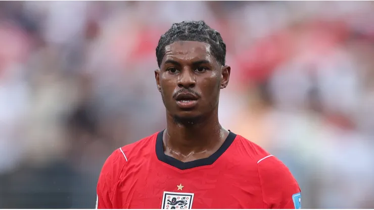 Rashford em campo pela seleção inglesa (Photo by Richard Pelham/Getty Images)