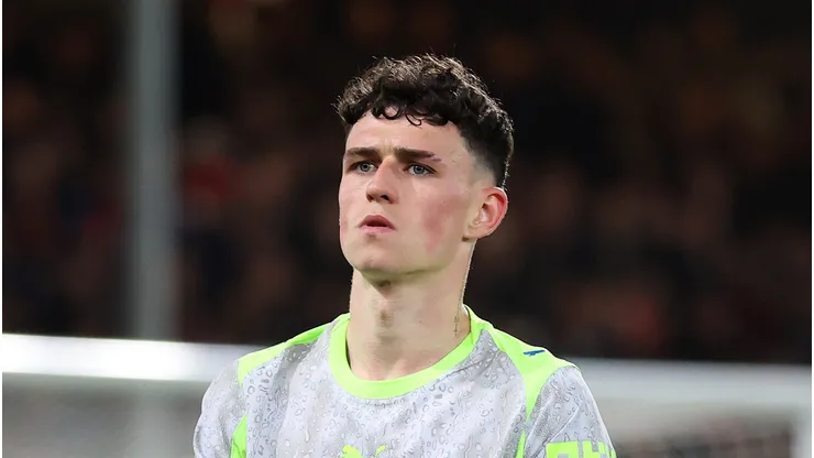 Phil Foden em campo pelo Manchester City (Photo by Michael Steele/Getty Images)
