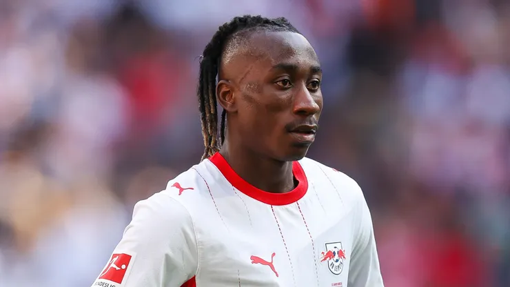 Yan Diomande, do RB Leipzig. (Foto: Maja Hitij/Getty Images)