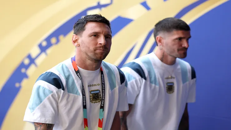 Messi e De Paul antes da final da Copa 2026 entre Argentina e Espanha - Florencia Tan Jun/Getty Images