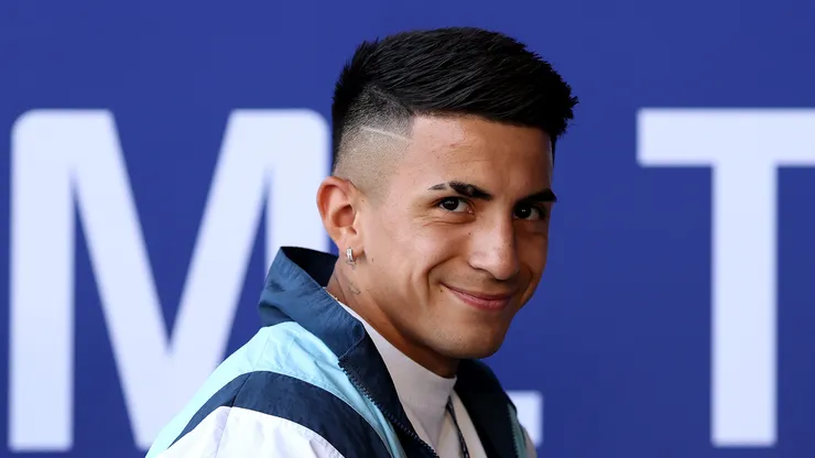 Thiago Almada pela Argentina. (Foto: Florencia Tan Jun/Getty Images)