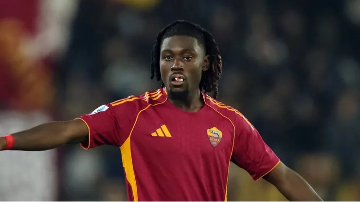 Manu Koné em ação pela Roma (Photo by Paolo Bruno/Getty Images)