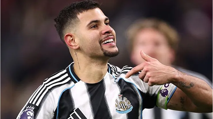 Bruno Guimarães do Newcastle United. Foto: Stu Forster/Getty Images