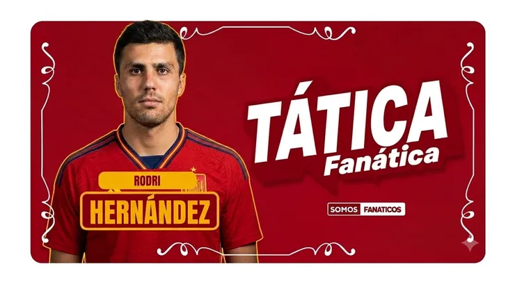 Tática Fanática - Rodri. Foto: Buda Mendes/Getty Images editada pelo Gemini