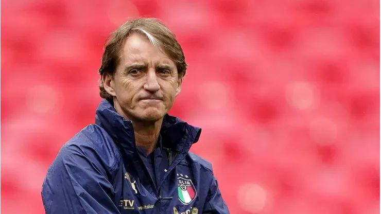 Roberto Mancini quando ainda treinava a Itália