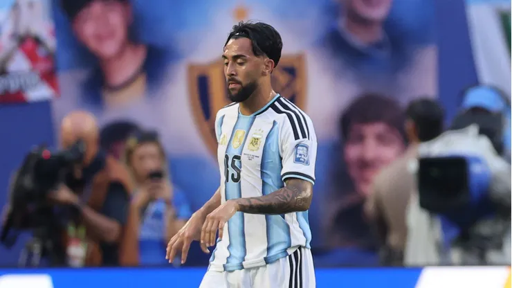 Nico González durante partida da Argentina. (Photo by Michael Reaves/Getty Images)