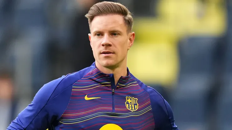 Ter Stegen antes de uma partida pelo Barcelona. Foto: Alex Caparros/Getty Images