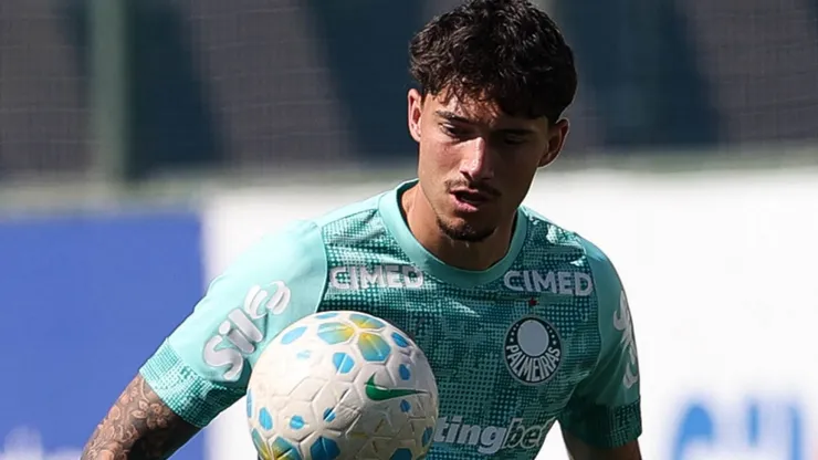 Emi Martínez em treino do Palmeiras (Foto: Cesar Greco/Palmeiras/by Canon)