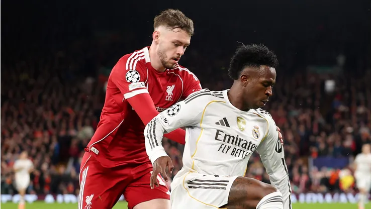 Vini Jr é oferecido ao Liverpool. Foto: Carl Recine/Getty Images