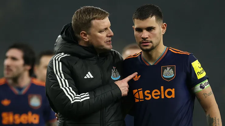 Eddie Howe e Bruno Guimarães