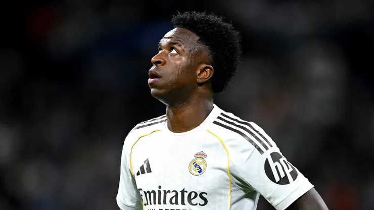 Vinicius Junior pelo Real Madrid. (Foto: Denis Doyle/Getty Images)