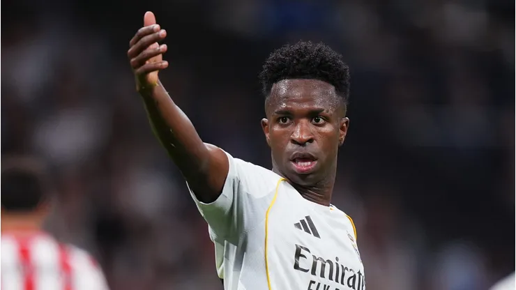 Vini Jr quer ficar no Real Madrid. Foto: Angel Martinez/Getty Images