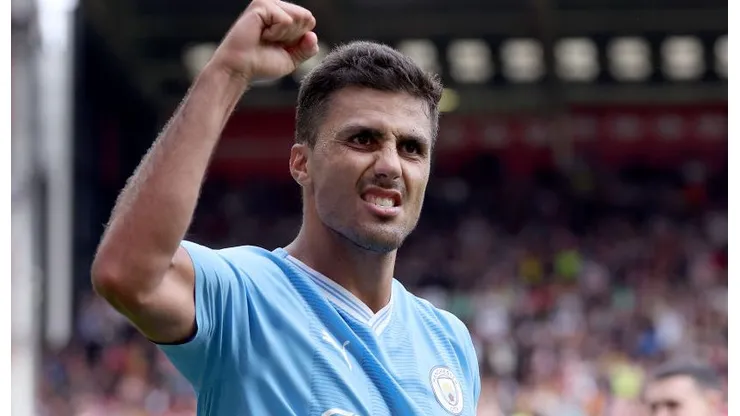 Rodri pelo Manchester City. Foto: Alex Livesey/Getty Images